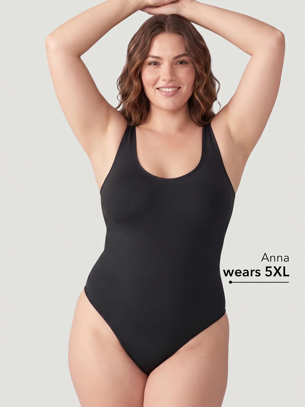 Scoop Neck Bodysuit Shaping Thong