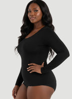 Long-Sleeve Shaping Smoothing Top