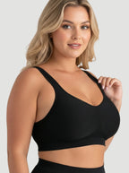 2-Pack Adjustable Wire Free Shaper Bra (Cups A-FF) + FREE Bra Extender