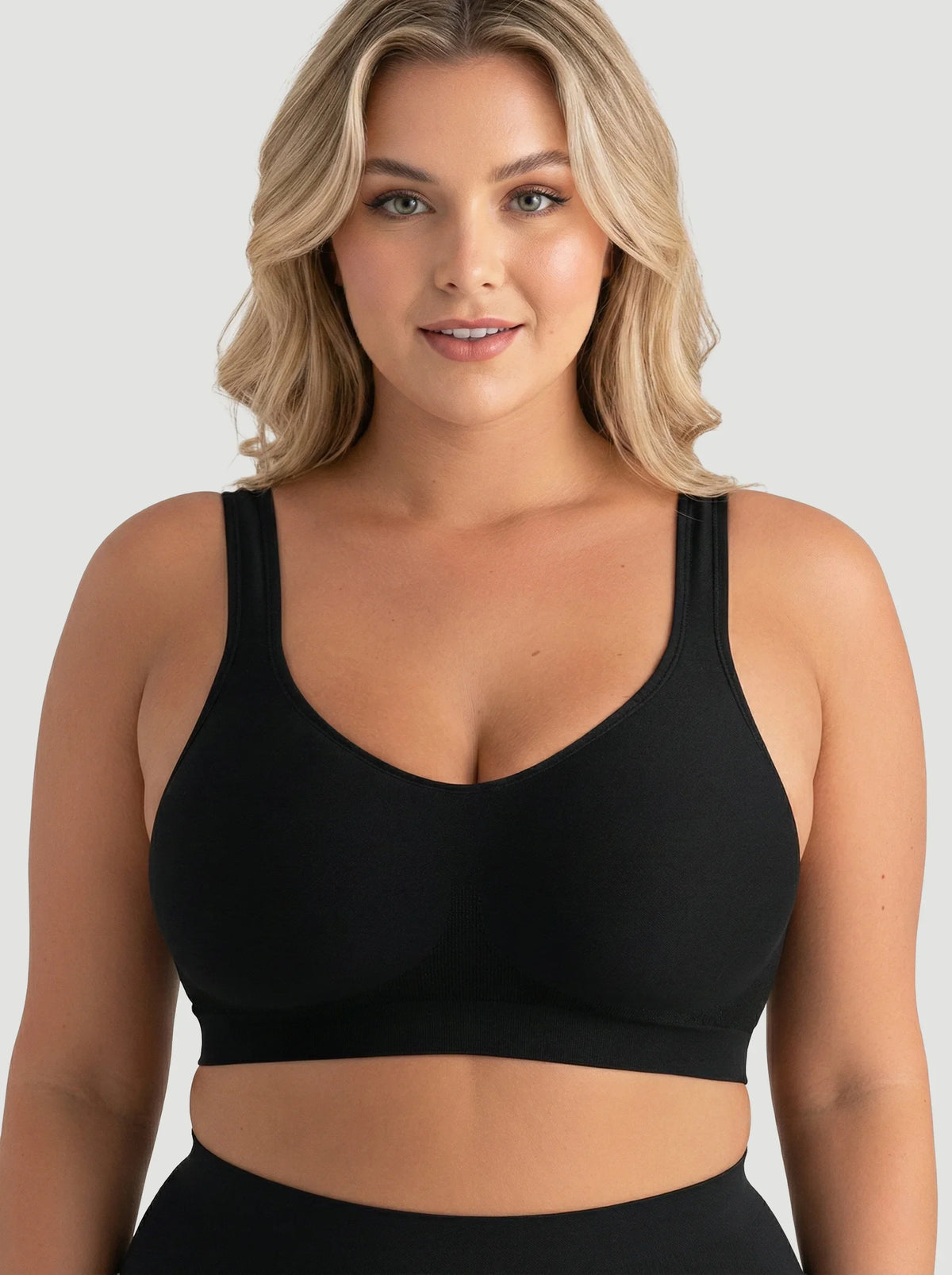 Adjustable Wire Free Shaper Bra (Cups A-FF) + FREE Bra Extender