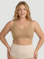 Adjustable Wire Free Shaper Bra (Cups A-FF) + FREE Bra Extender