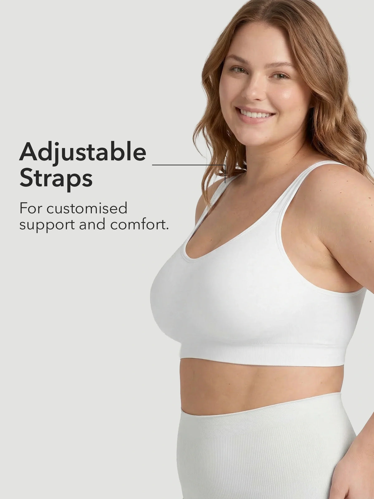 Wire Free Shaper Bra (Cups A-FF) + FREE Bra Extender