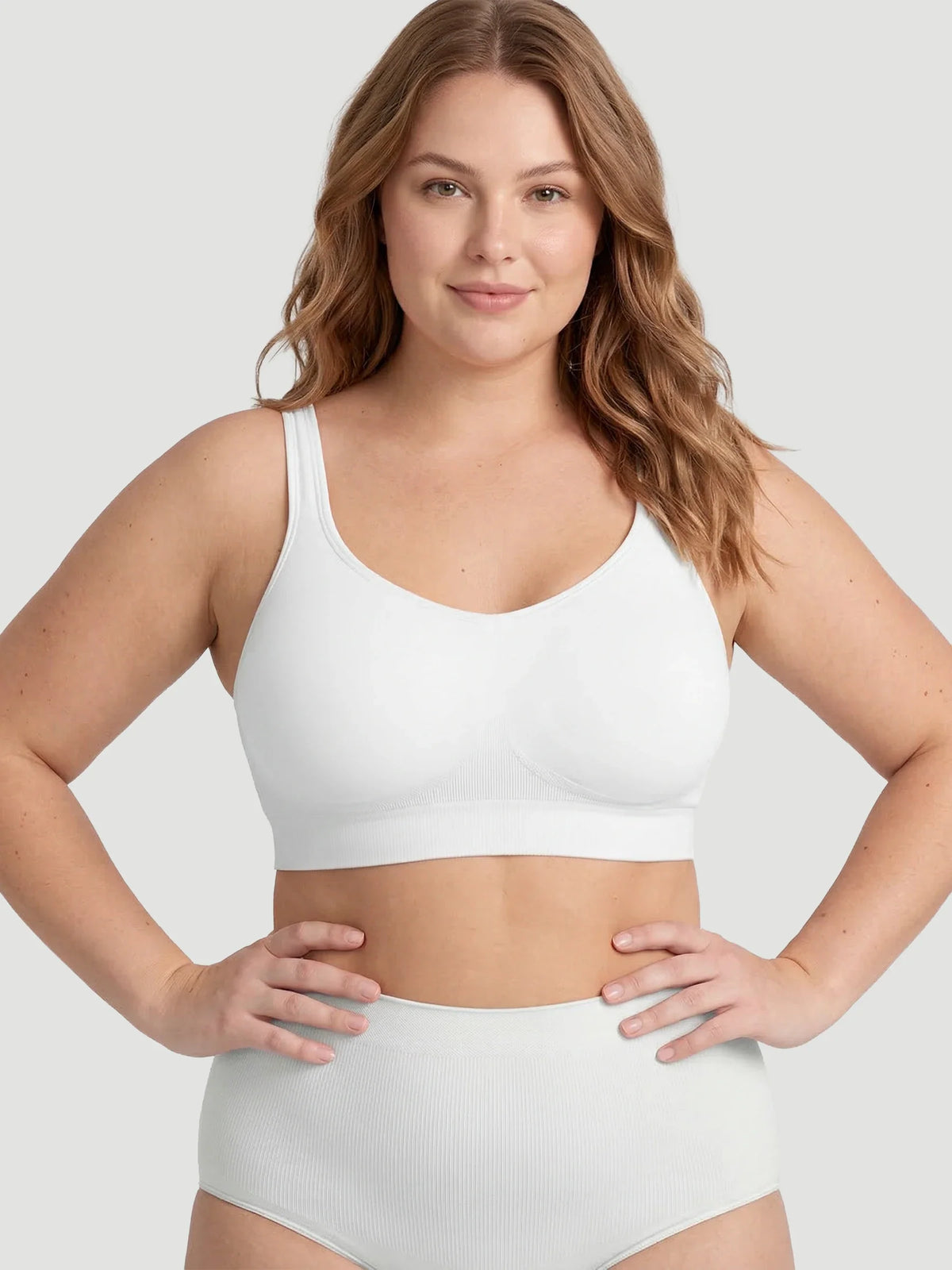 Adjustable Wire Free Shaper Bra (Cups A-FF) + FREE Bra Extender
