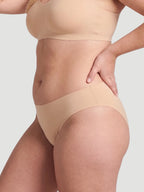 Mid Waist Seamless Bonded Bikini Underwear