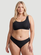 Mid Waist Seamless Bonded Bikini Underwear