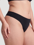 Mid Waist Seamless Bonded Thong Underwear