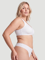 Mid Waist Seamless Bonded Thong Underwear