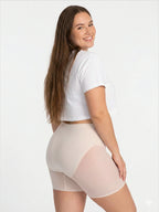 High-Waisted Mesh Shaping Shorts