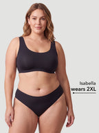 Mid Waist Seamless Bonded Bikini Underwear