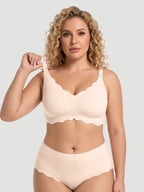 NEW DROP - LIMITED STOCK - Scalloped Push-Up Wireless Jelly Bra