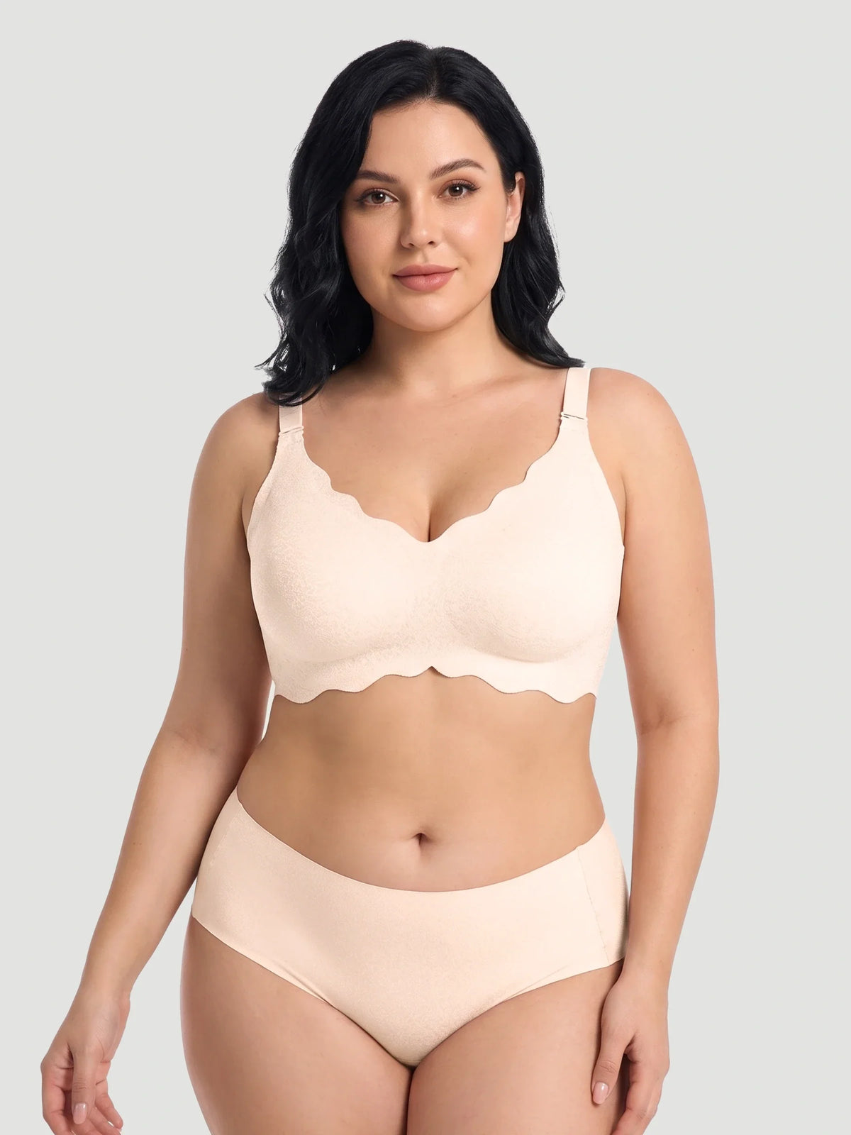 NEW DROP - LIMITED STOCK - Scalloped Push-Up Wireless Jelly Bra