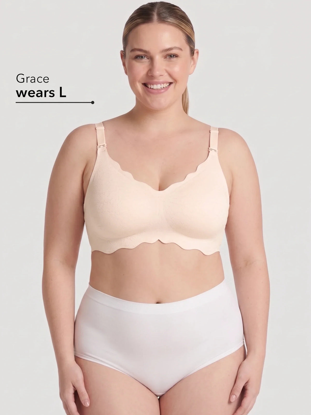 NEW DROP - LIMITED STOCK - Scalloped Push-Up Wireless Jelly Bra