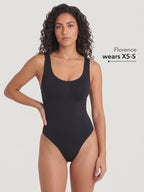 Scoop Neck Bodysuit Shaping Thong